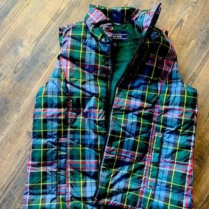 Lands’ End plaid vest - size Medium